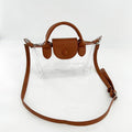 Trendy Clear Dumpling Color Contrast Crossbody Bag 6W10BBG2121