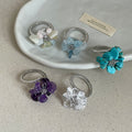 Irregular Crystal Beaded Ring - DippedShop Wholesale - #8019