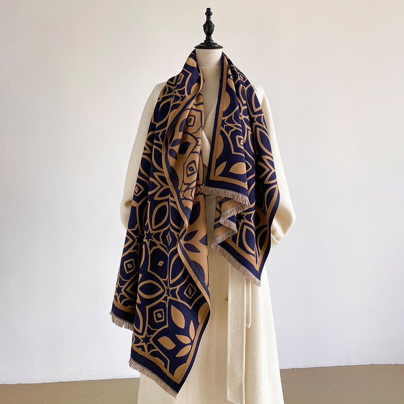 Geometric Shawl Scarf - DippedShop Wholesale - #9331