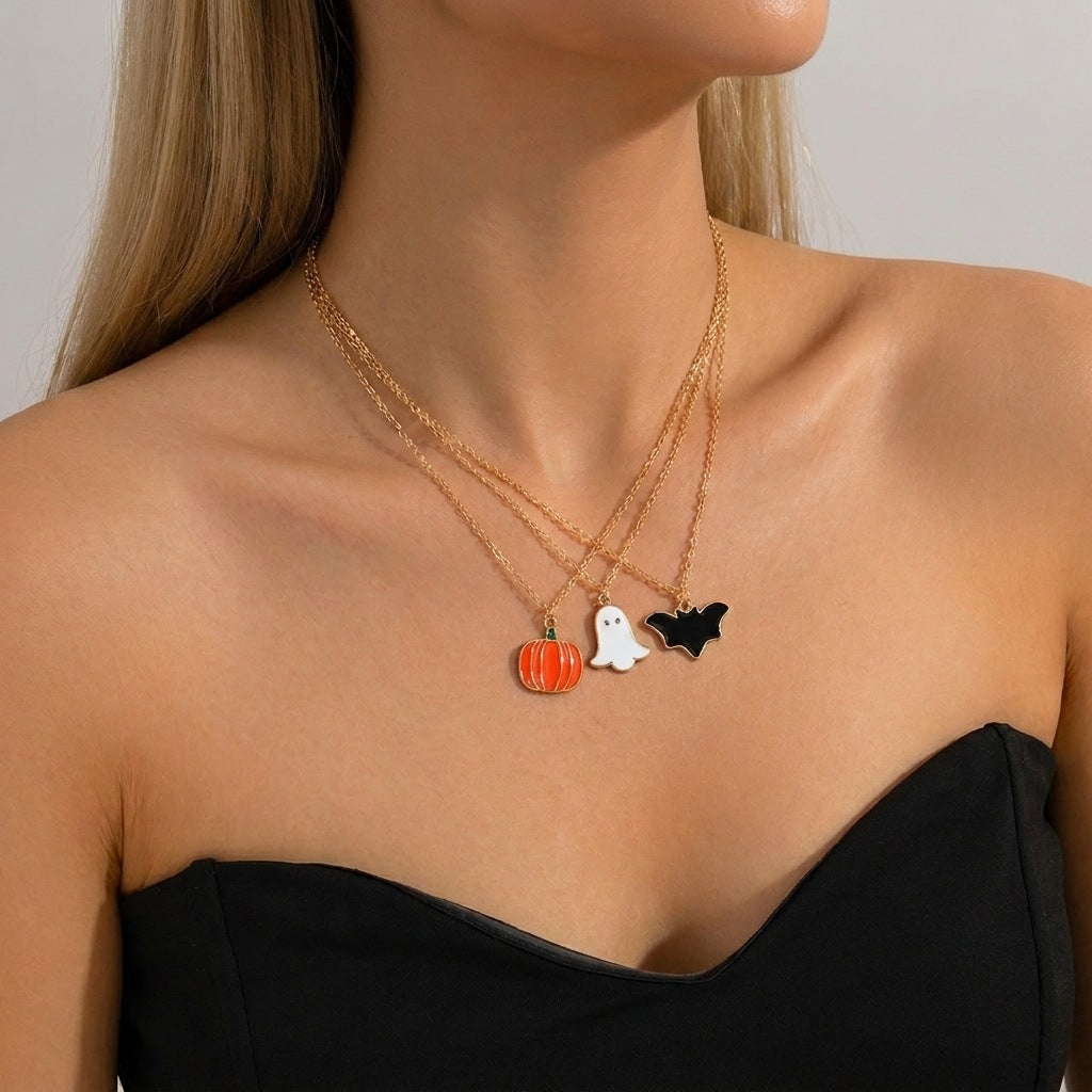 Halloween Pendant Necklace - DippedShop Wholesale - #8179