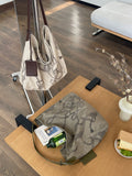 Retro Animal Print Linen Shoulder Bag 6S10BBG1553