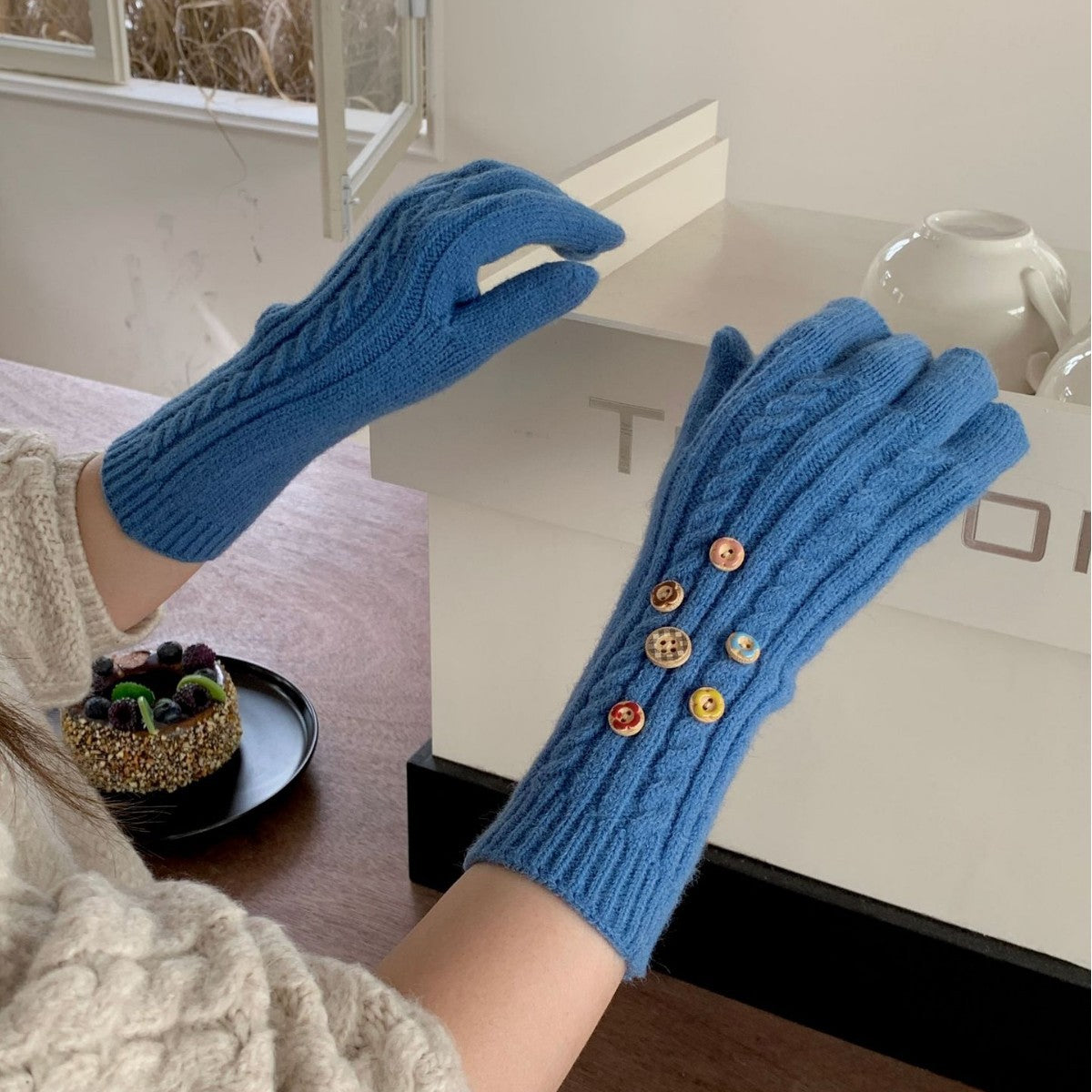 Warm Knit Gloves - DippedShop Wholesale - #7155
