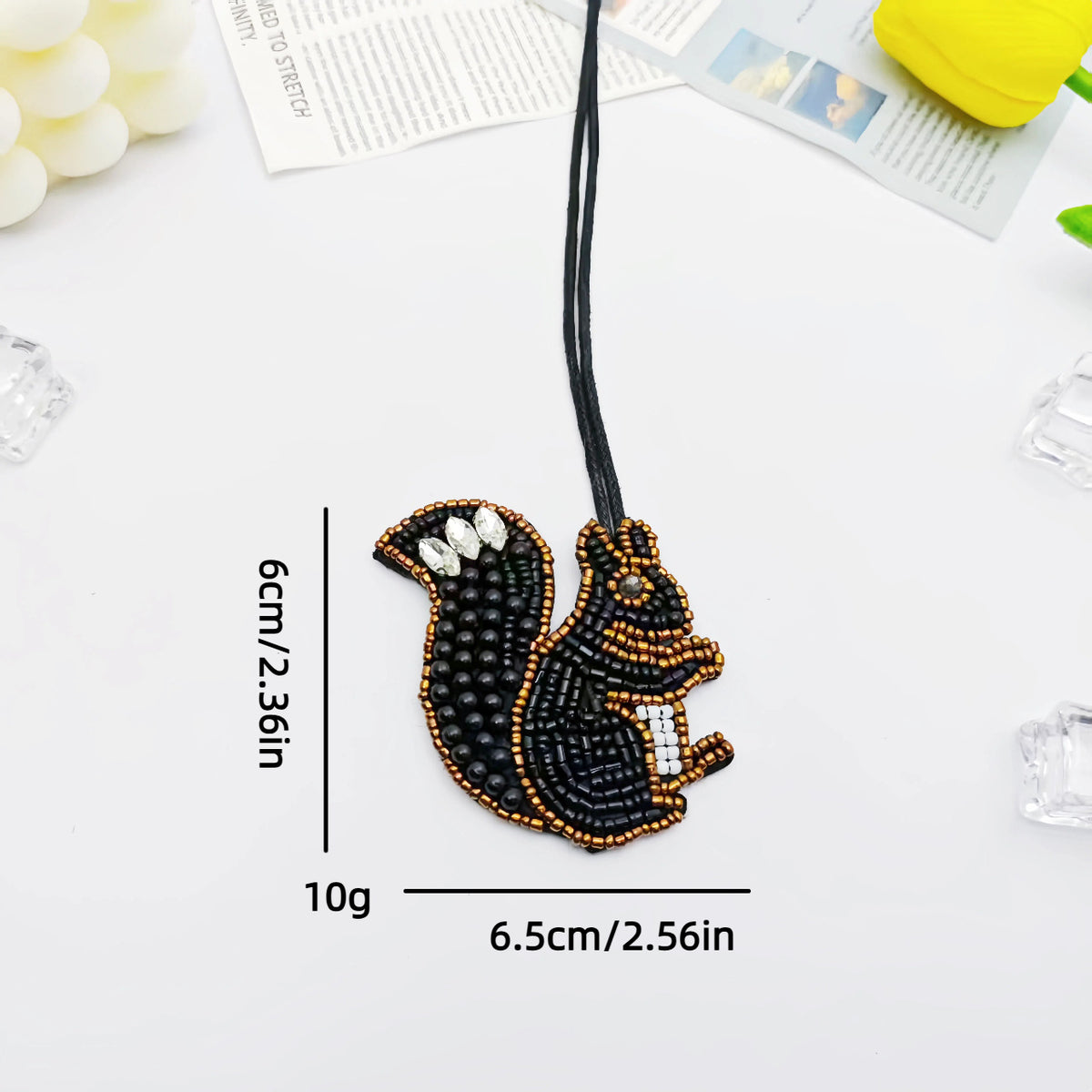 Creative Sequin Beaded Lobster Pendant Bag Charm 6W10BBC795