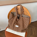 Simple Polka Dots Lightweight Canvas Tote Bag 6W10BBG2471