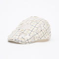 Vintage Distressed Ribbed Mesh Beret Newsboy Cap MK2BW6W6HAT102