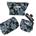 Flower Embossed Large Capacity Makeup Bag MK2BW6W10BOB406