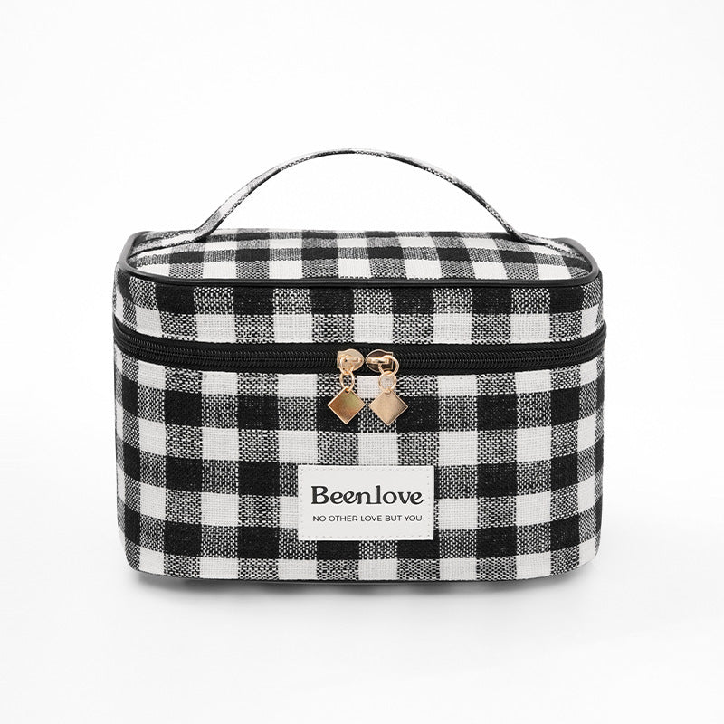 Trendy Plaid Portable Large Capacity - DippedShop Wholesale - #0867
