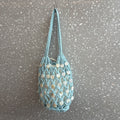 Solid Color Shell Tassel Pendant Hollow Handbag MK2BLK6S10BBG870