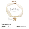Lace Starfish Pendant Necklace - DippedShop Wholesale - #8035