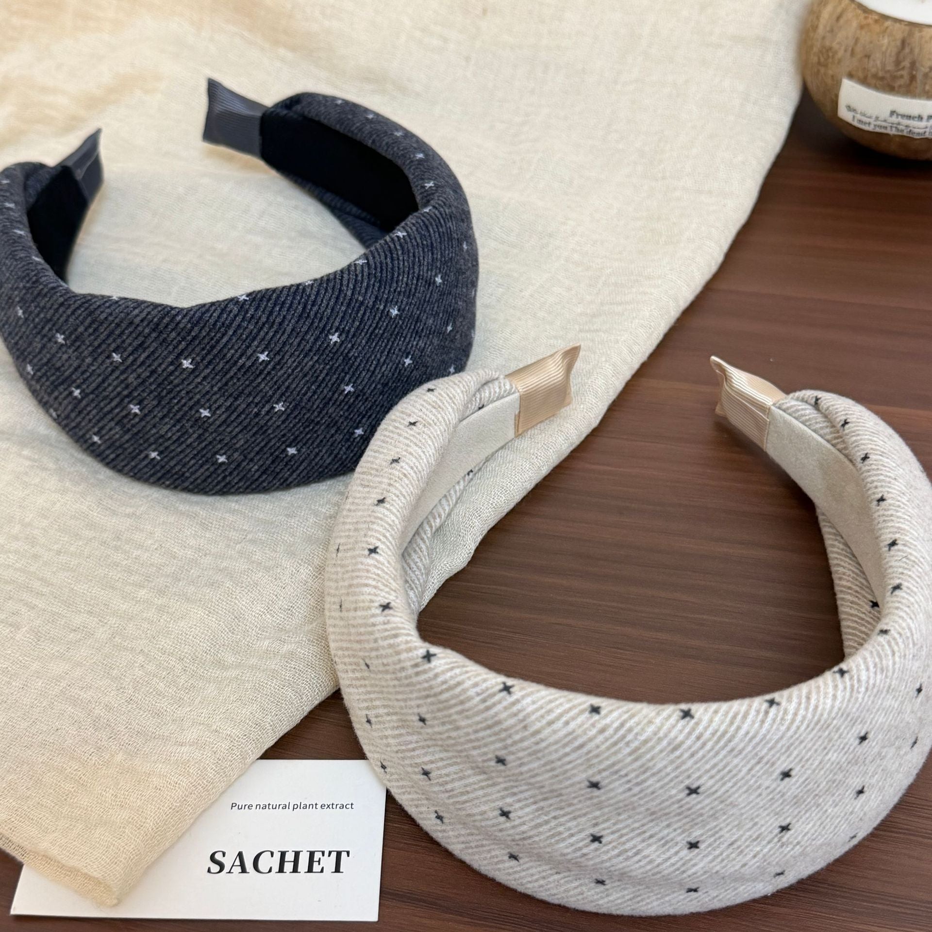 Cute Star Print Non-Slip Fabric Wide Headband 6W6HBD316