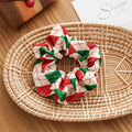 Polka Dot Plaid Hair Scrunchie - DippedShop Wholesale - #8083
