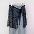Lace Tie Side Wrap Skirt - DippedShop Wholesale - #4851