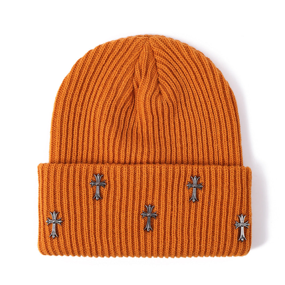 Punk Gothic Knitted Beanie Hat - DippedShop Wholesale - #7891