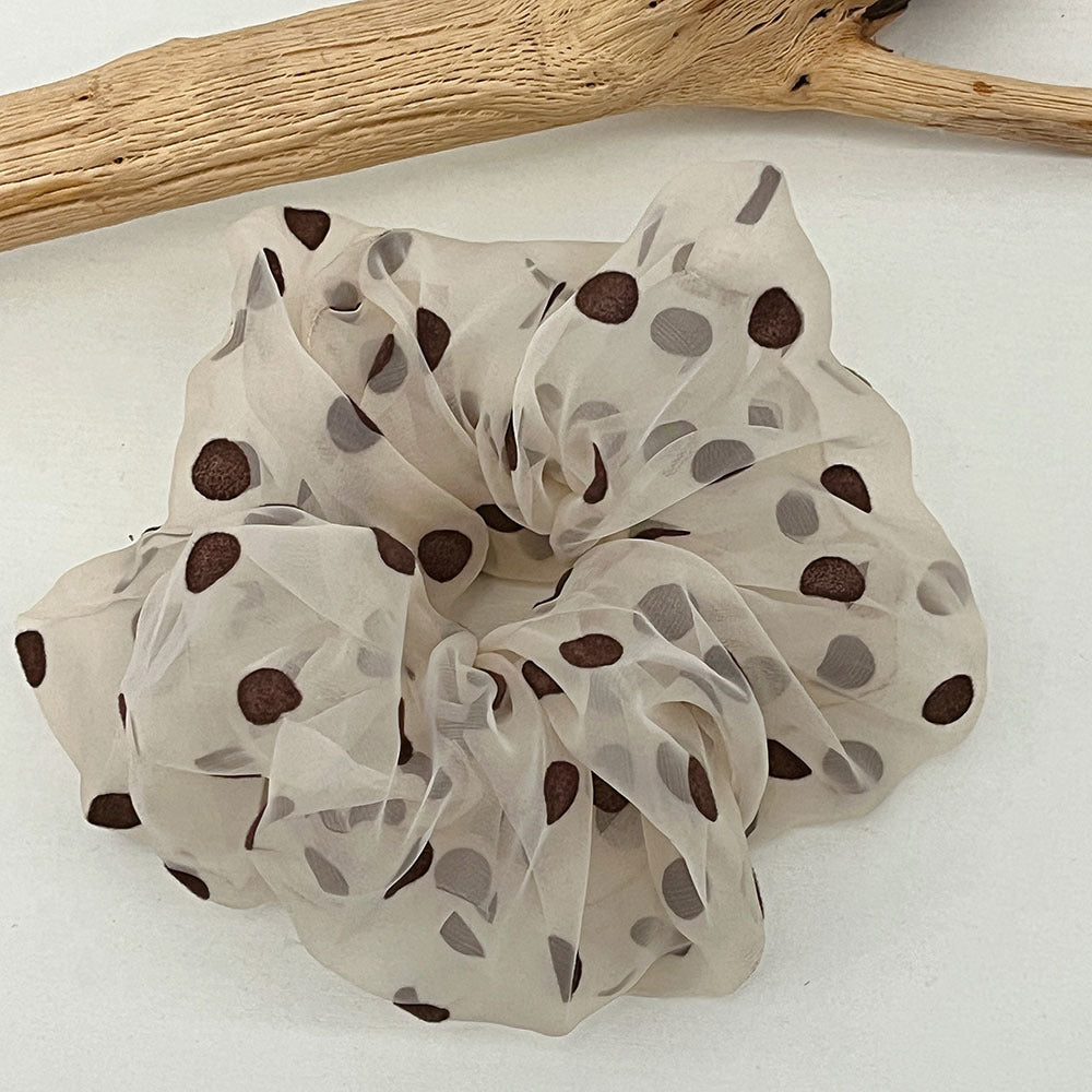 Polka Dot Mesh Organza Scrunchie 6W6HSR462