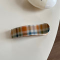 Trendy Polka Dots Plaid Acetate Dcukbill Hair Claw 6W6HCP1254