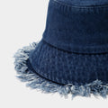 Frayed Wide Brim Bucket Hat - DippedShop Wholesale - #7475