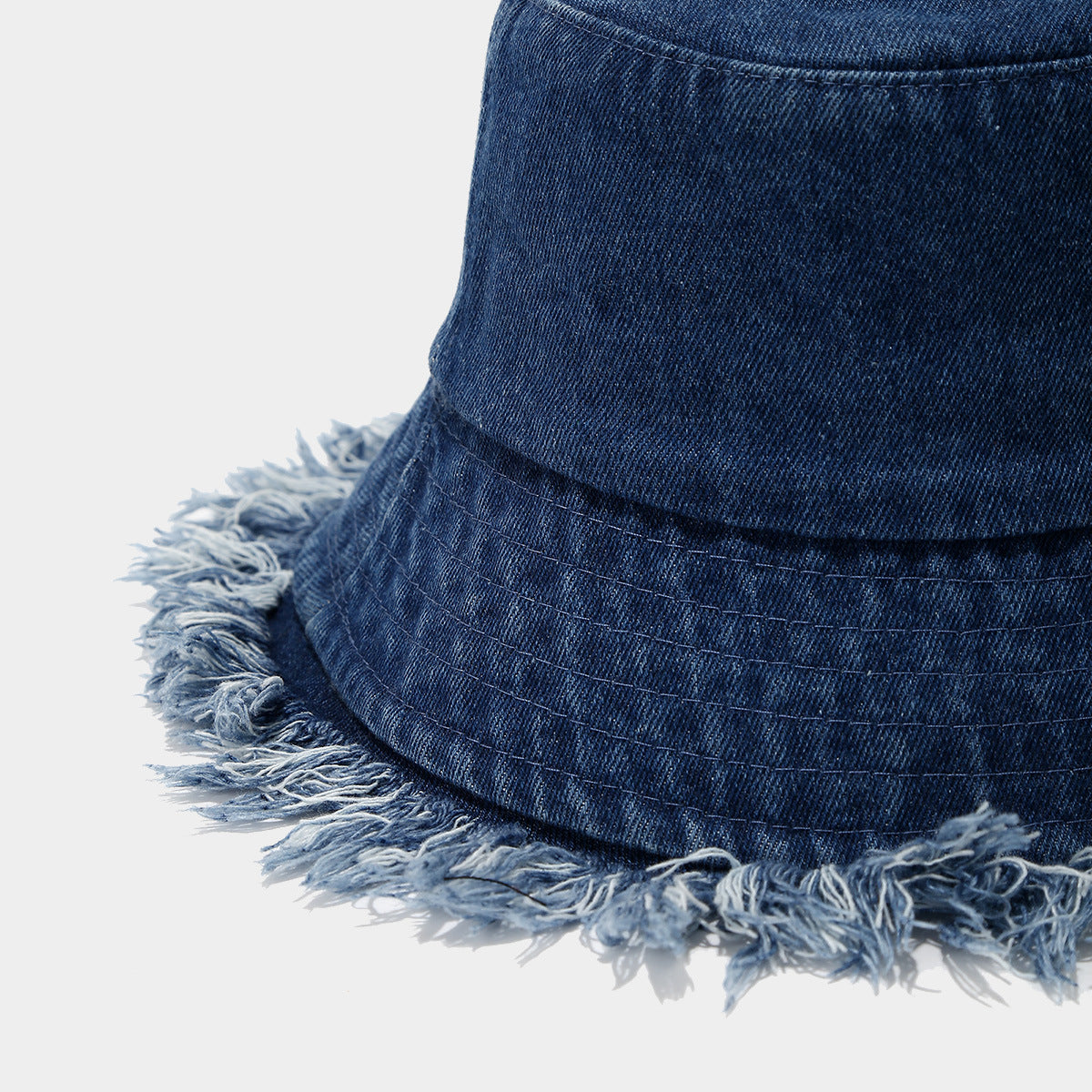 Frayed Wide Brim Bucket Hat - DippedShop Wholesale - #7475