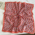 Vintage Striped Polka Dots Print Silk Scarf MK2BLW6W6NSI75