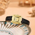 Classic Square Roman Numeral Leather Strap Watch MK2SSAS6W6JWA08