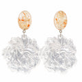 3D Flower Dangle Earrings - DippedShop Wholesale - #9811
