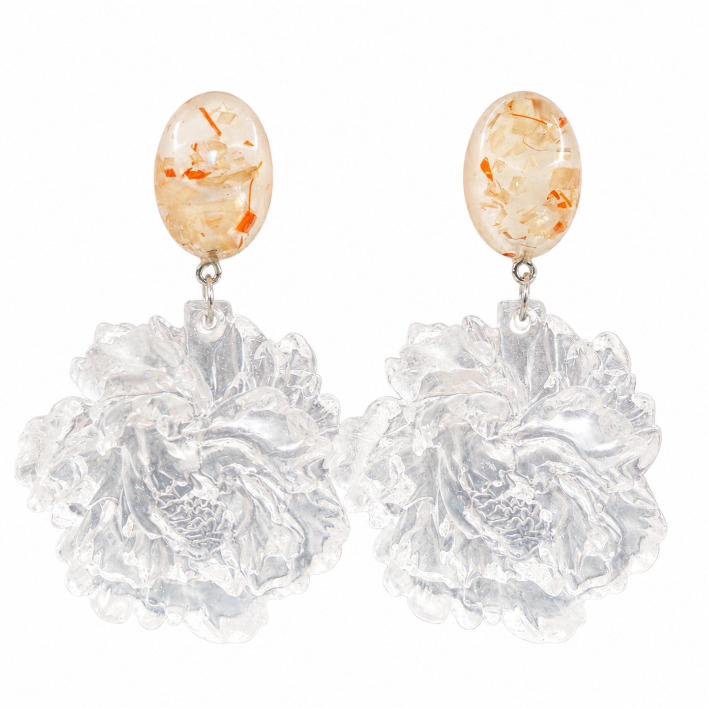 3D Flower Dangle Earrings - DippedShop Wholesale - #9811