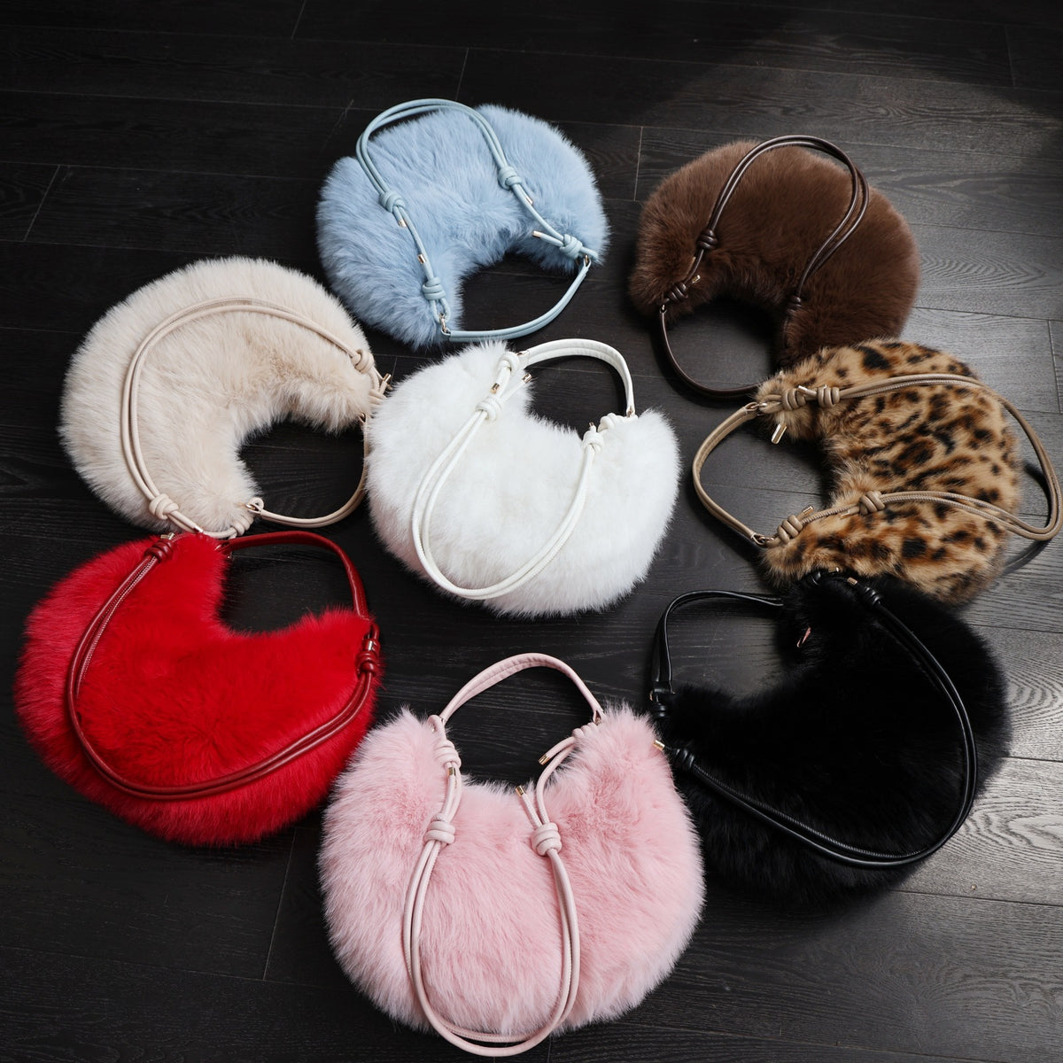 Fluffy Faux Fur Large Capacity Crossbody Bag 6W10BBG2387