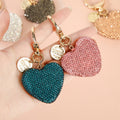 Rhinestone Heart Bag Charm - DippedShop Wholesale - #1475