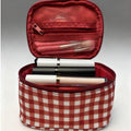 Plaid Large Capacity Cosmetic Bag - DippedShop Wholesale - #6371