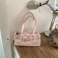 Vintage Buckle Commuter Baguette Shoulder Bag 6W10BBG2411