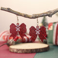 Leopard Bow Dangle Earrings - DippedShop Wholesale - #5891
