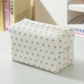 Chic Floral Print Corduroy Cosmetic Bag 6S5CO103