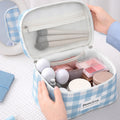 Trendy Plaid Portable Large Capacity - DippedShop Wholesale - #1939