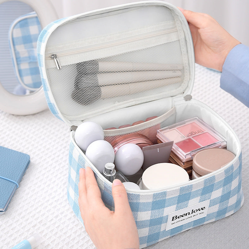 Trendy Plaid Portable Large Capacity - DippedShop Wholesale - #1939