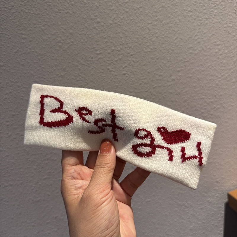 Casual Letter Print Stretch Headband - DippedShop Wholesale - #5667