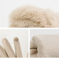 Faux Fur Touchscreen Gloves - DippedShop Wholesale - #6787