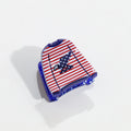 Stylish USA Flag Love Shape Nonslip Hair Clip 8AS6HCP58T