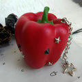 Punk Studded Spiked Faux Fruit Vegetable Bag Charm 6W10BBC706