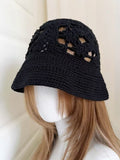 Vintage Crochet Floral Bucket Hat - DippedShop Wholesale - #4195