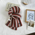 Striped Knit Scarf - DippedShop Wholesale - #6611