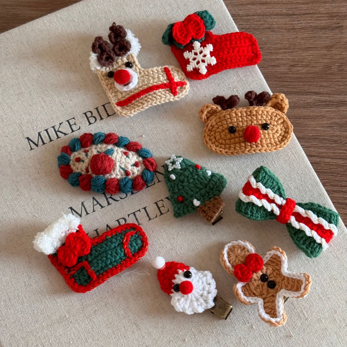 Crochet Christmas Tree Hair Clip - DippedShop Wholesale - #4851