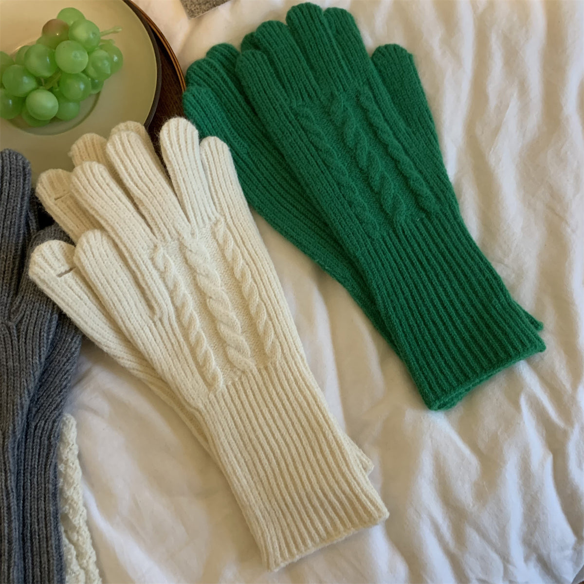 Winter Cable Knit Gloves - DippedShop Wholesale - #6867