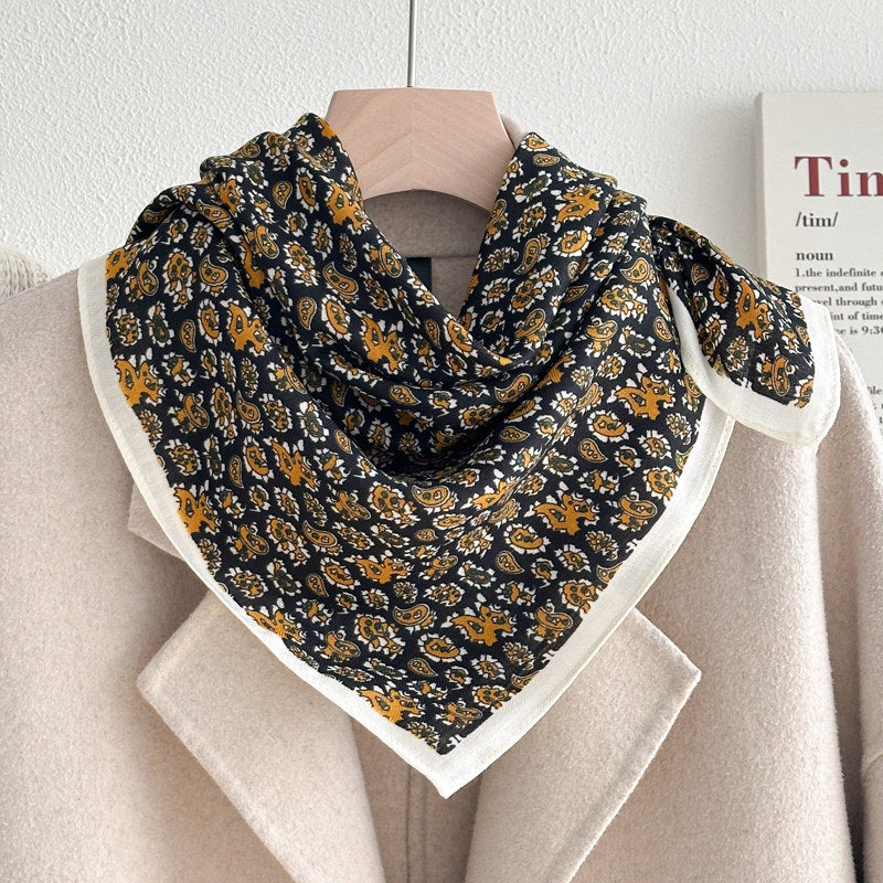 Color Block Silk Scarf - DippedShop Wholesale - #5091