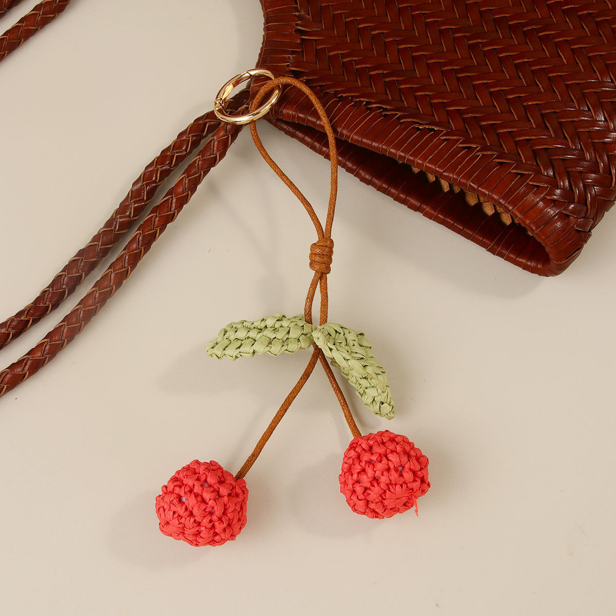 Crochet Raffia Bag Charm - DippedShop Wholesale - #5571
