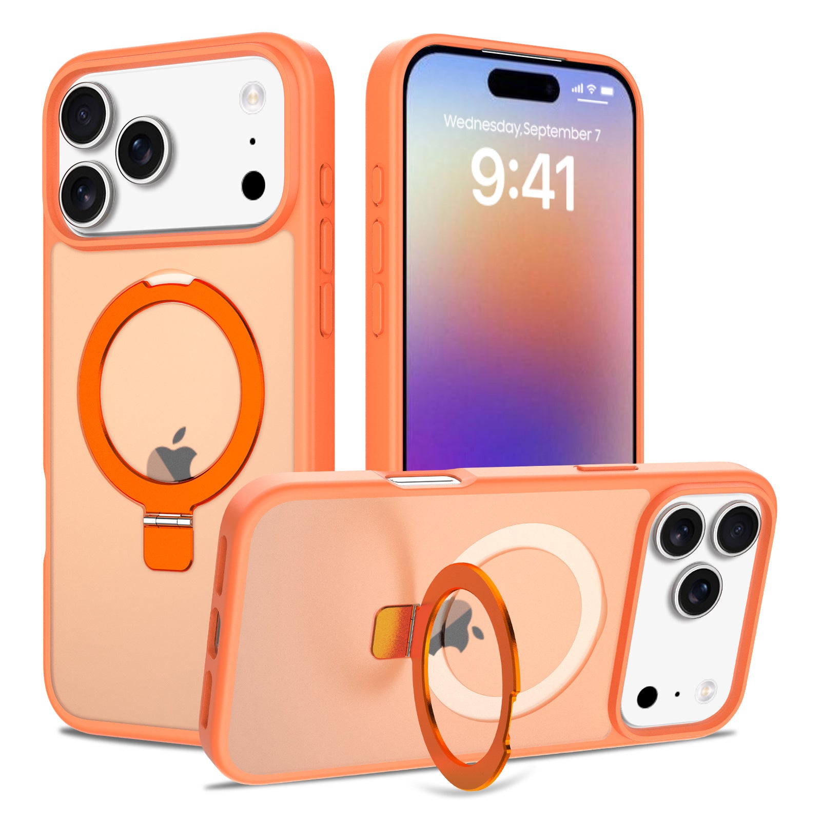 Magnetic Foldable Ring Kickstand Shockproof iPhone Case 6Z13HPC211