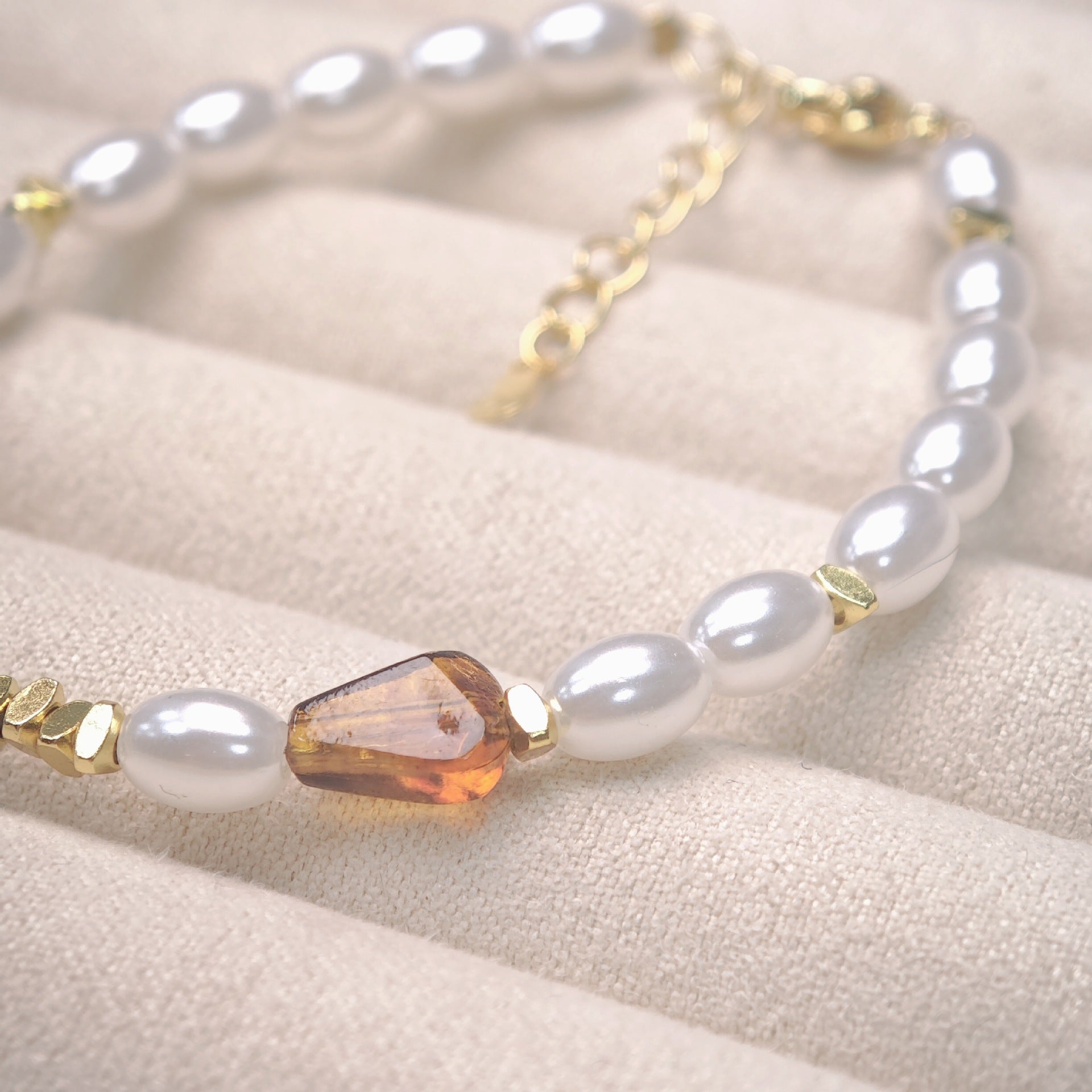 Pearl Natural Stone Bracelet - DippedShop Wholesale - #8307