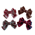Plaid Bow Hair Clip - DippedShop Wholesale - #9827