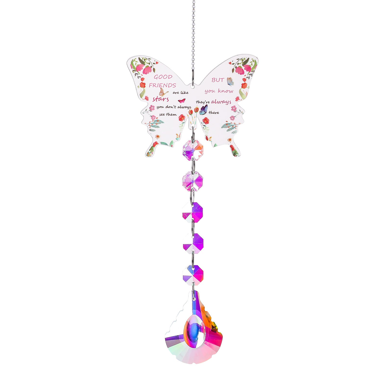Oversized Butterfly Colorful Crystal Pendant Suncatchers MK2CZAS6H7HLS55