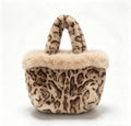 Retro Leopard Pattern Plush Handbag 6W10BBG1946