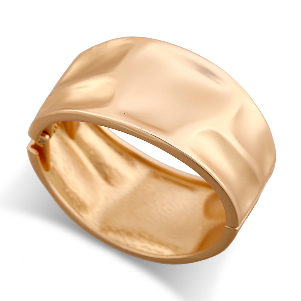 Chunky Irregular Gold Plated Statement Bracelet 6W6JBR578