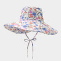Fashion Floral Print Wide Brim Bucket Hat MK2BW6W6HAT107